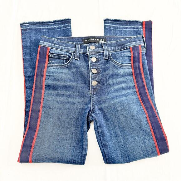 Veronica Beard Carolyn 10" Baby Boot Midnight J0720003 Dark Denim Jeans Size 26 - Picture 4 of 8